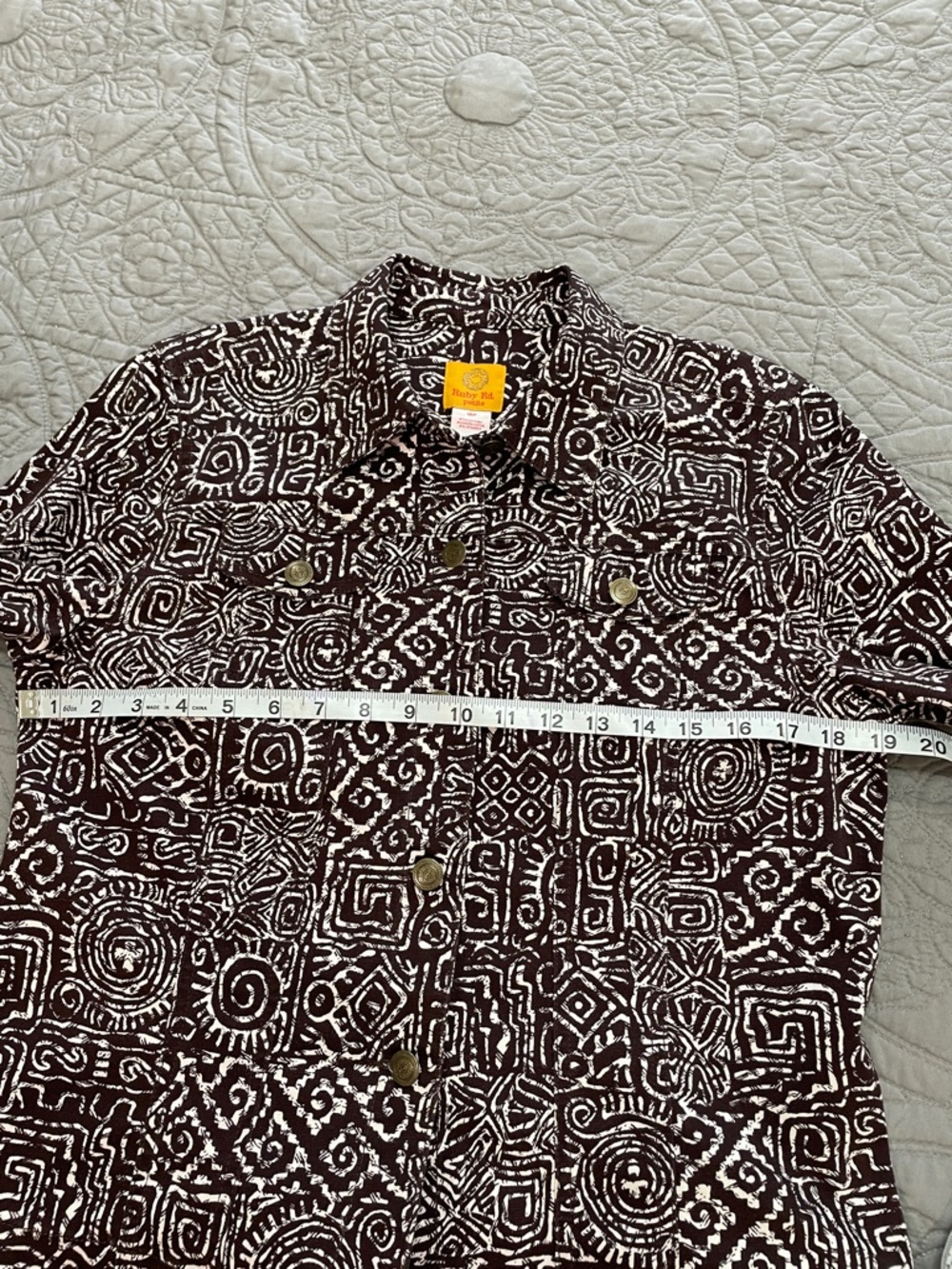Ruby Rd. Printed cotton jacket 10P - Picture 10 of 13